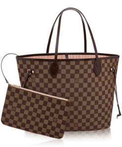 Louis Vuitton N41603 Neverfull MM Shoulder Bag Damier Ebene Canvas