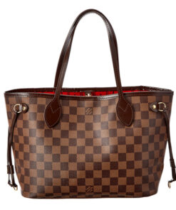 Louis Vuitton N51109 Neverfull PM Shoulder Bag Damier Ebene Canvas