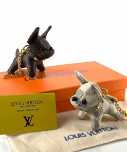 Louis Vuitton Dog Charm Keychain
