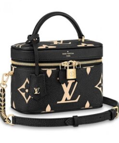 Louis Vuitton Vanity PM Black M45780 Creme M45599