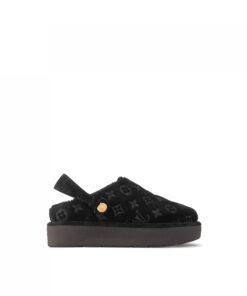 Louis Vuitton Aspen Platform Clog Black 1ACHW9