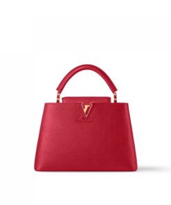 Louis Vuitton M52689 Capucines BB Bag Scarlet Red