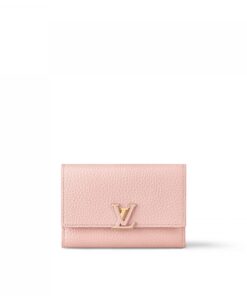 Louis Vuitton M82361 Capucines Compact Wallet Rose Jasmine