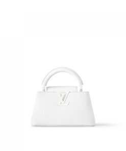 Louis Vuitton M23956 Capucines East-West Mini Optic White