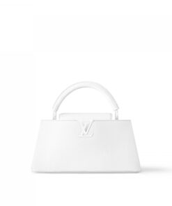 Louis Vuitton M23948 Capucines East-West MM Optic White