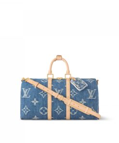 Louis Vuitton M24315 Keepall Bandoulière 45 Denim Blue