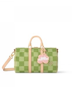 Louis Vuitton N40671  Keepall Bandoulière 35 Green