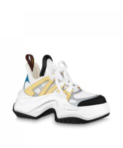 Louis Vuitton LV Archlight 2.0 Platform Sneaker White Yellow 1ABIIE
