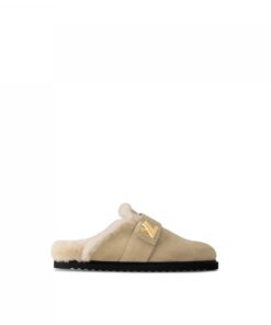 Louis Vuitton Flight Mode LV Cosy Flat Comfort Clog Nude 1AC6Z3