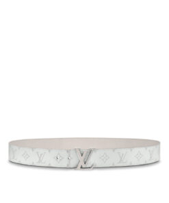 Louis Vuitton M0158U White LV Initiales 40mm Reversible Belt