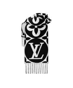 Louis Vuitton Black M79212 FLIGHT MODE LV Medallion Scarf