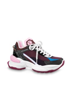Louis Vuitton LV Run 55 Sneaker Monogram Flower Bordeaux Red 1A9H59