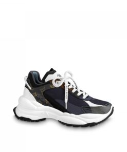 Louis Vuitton LV Run 55 Sneaker Monogram Flowers Black 1AAP5D