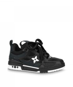 Louis Vuitton LV Skate Sneaker Since 54 Monogram Flowers Black 1AARR0