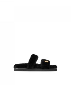 Louis Vuitton Flight Mode LV Sunset Comfort Flat Mule Black 1AC716