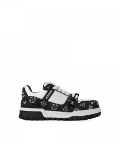Louis Vuitton 1ACXAG LV Trainer Maxi Sneaker Denim Black