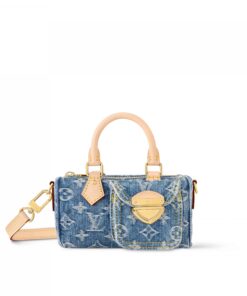 Louis Vuitton M82950 Nano Speedy Denim Blue