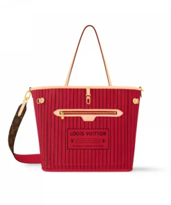 Louis Vuitton M12096 Neverfull Bandoulière Inside Out MM Monogram/Rouge Sari