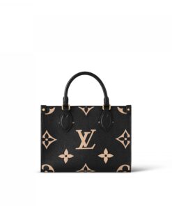Louis Vuitton Onthego PM M45659 Black Beige
