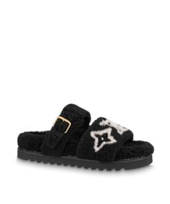 Louis Vuitton Paseo Flat Comfort Mules Black 1AACR9
