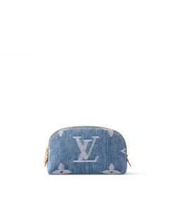 Louis Vuitton M24316 Pochette Cosmétique PM Denim Blue