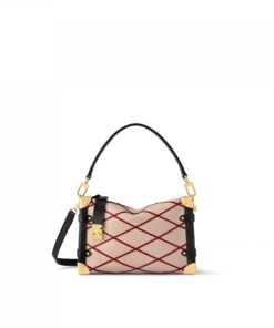 Louis Vuitton M24403 Side Trunk MM Malletage Beige/Red