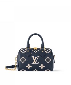 Louis Vuitton M47048 Speedy Bandoulière 20 Navy Blue/Cream