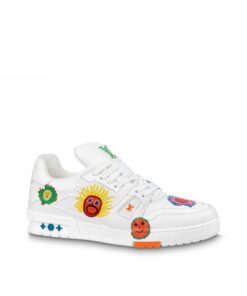 Louis Vuitton Trainer Sneaker LV x YK LV White 1ABD39