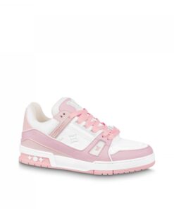 Louis Vuitton Trainer Sneaker Pink White 1ABOEI