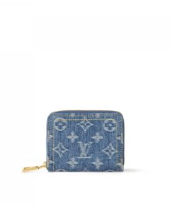 Louis Vuitton M82957 Zippy Coin Purse Denim Blue