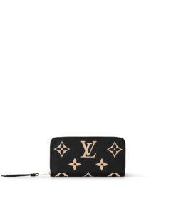 Louis Vuitton Black/Beige M80481 Zippy Wallet